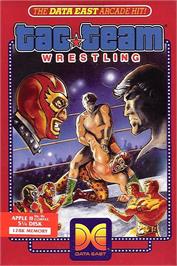 Box cover for Tag Team Wrestling on the Apple II.