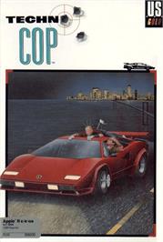 Box cover for Techno Cop on the Apple II.