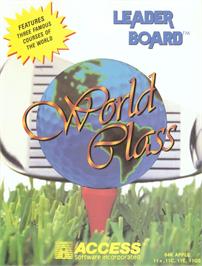 Box cover for World Class Leader Board on the Apple II.