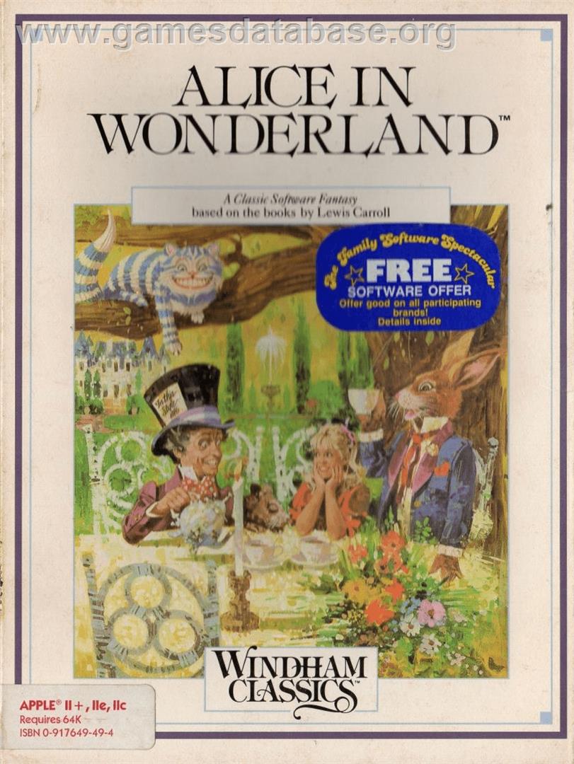 Alice In Wonderland - Apple II - Artwork - Box