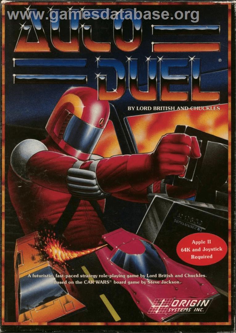 Auto Duel - Apple II - Artwork - Box