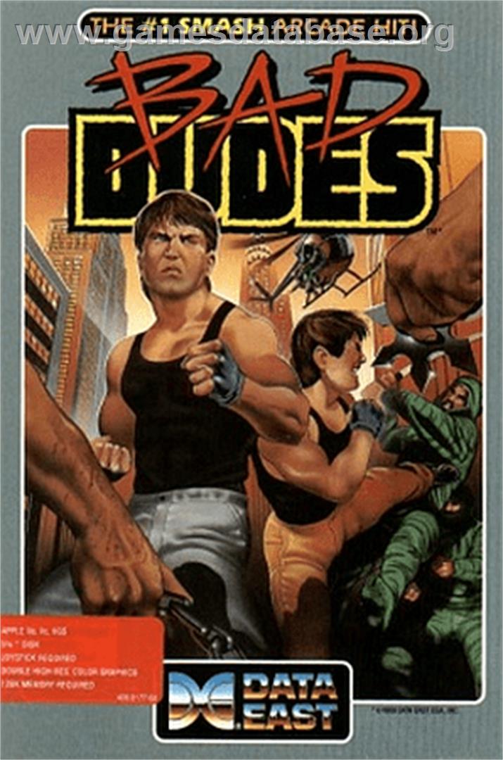 Bad Dudes - Apple II - Artwork - Box