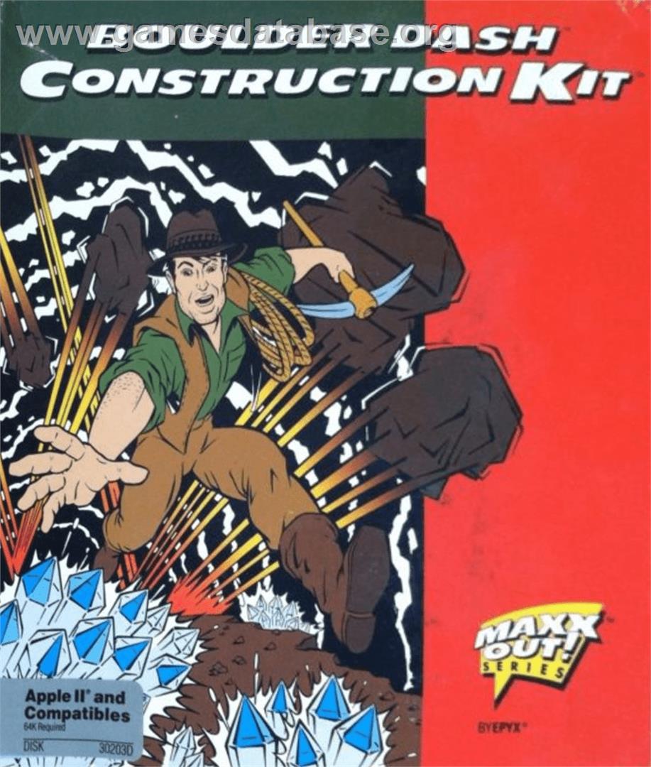 Boulder Dash Construction Kit - Apple II - Artwork - Box