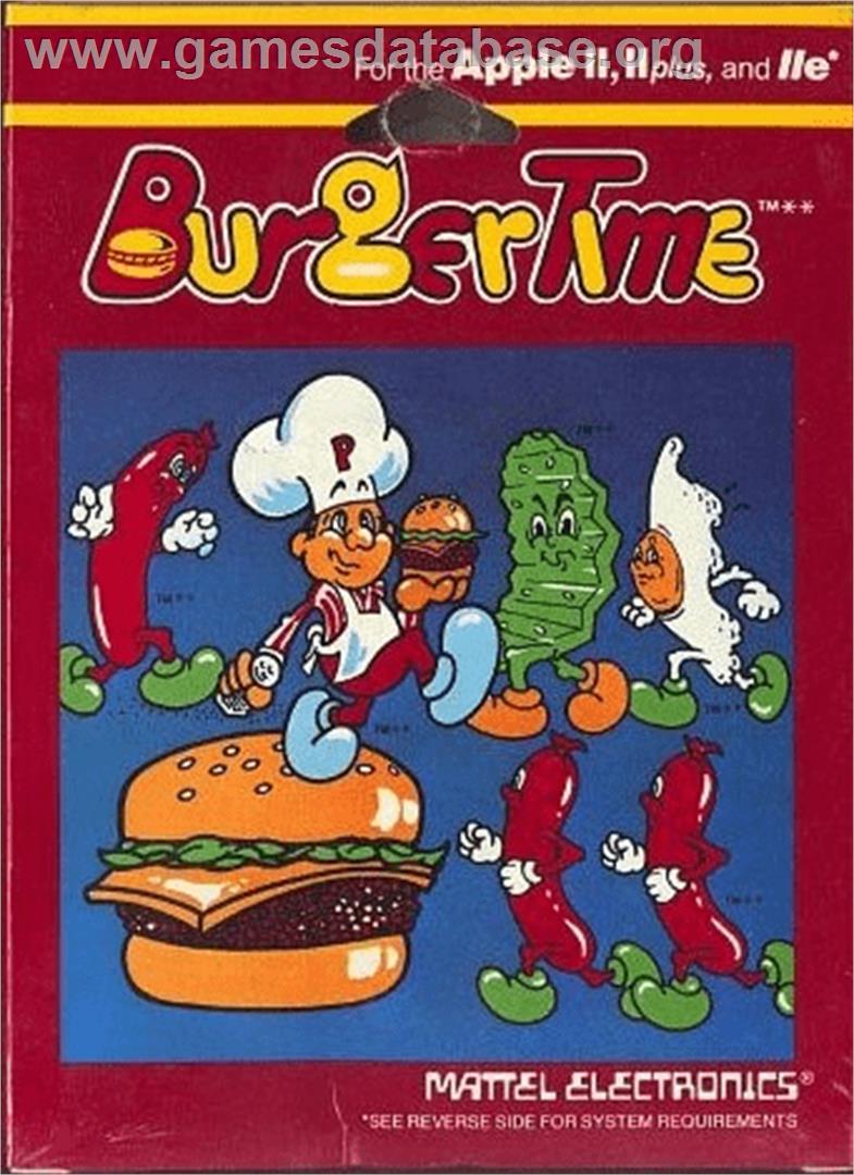 Burgertime - Apple II - Artwork - Box