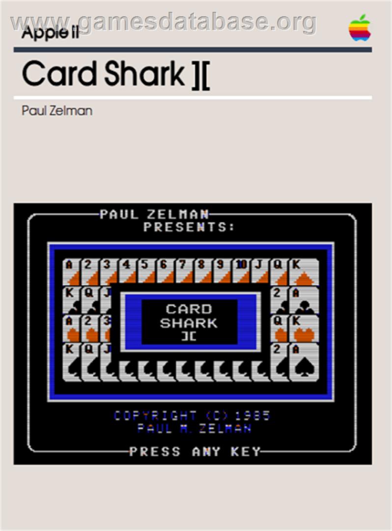 Card Sharks - Apple II - Artwork - Box