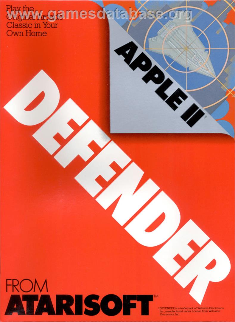 Defender - Apple II - Artwork - Box
