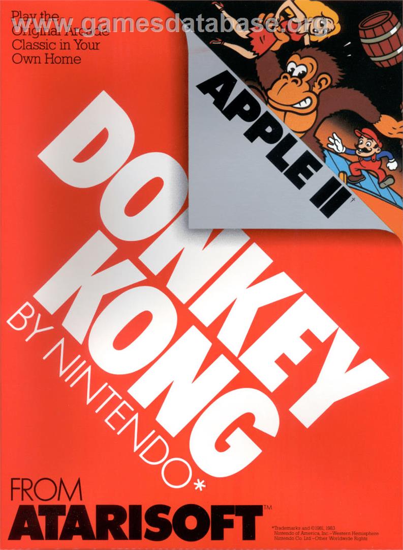 Donkey Kong - Apple II - Artwork - Box