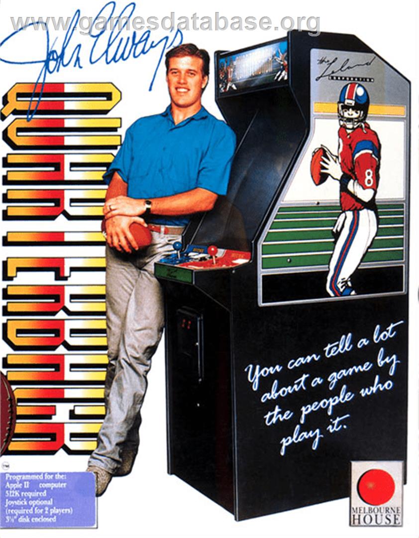 John Elway's Quarterback - Apple II - Artwork - Box