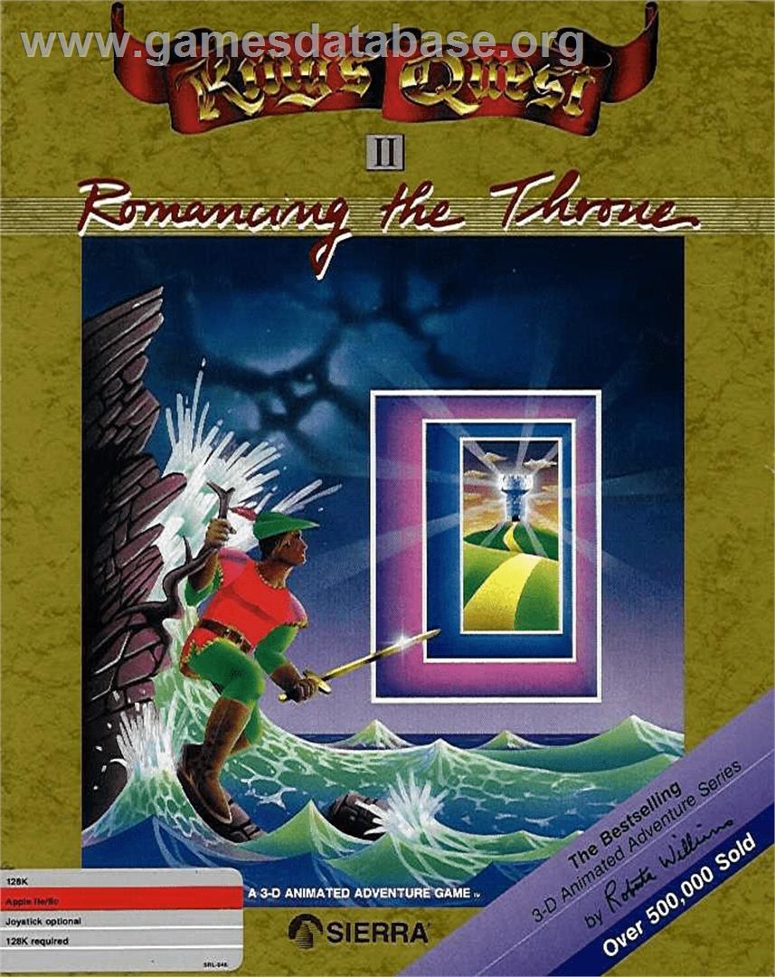 King's Quest 2 - Romancing The Throne - Apple II - Artwork - Box