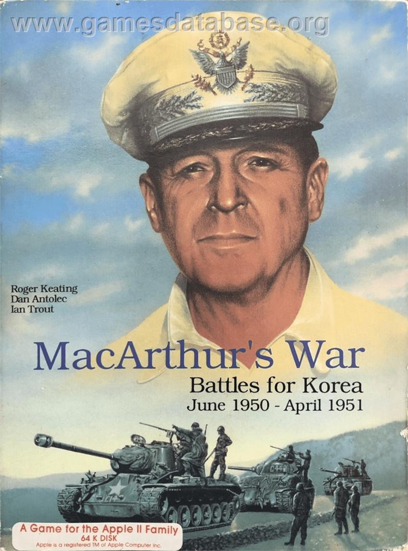 MacArthur's War - Battles for Korea - Apple II - Artwork - Box