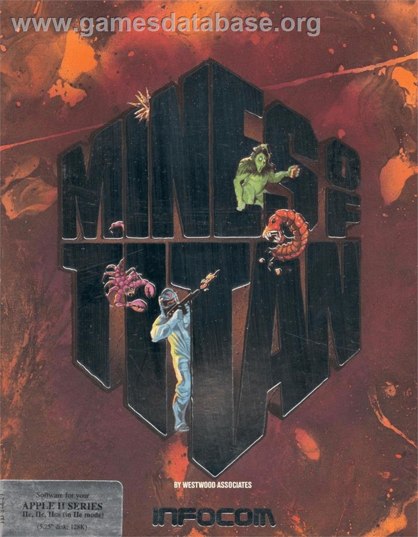 Mines Of Titan - Apple II - Artwork - Box
