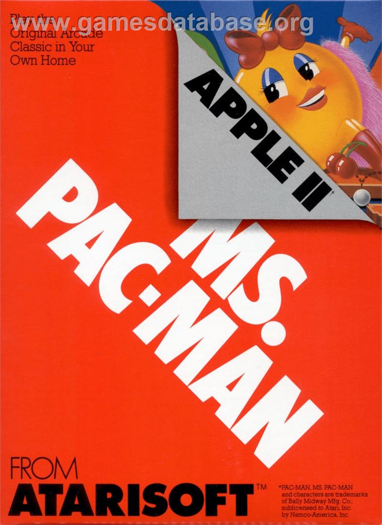Ms. Pac-man - Apple II - Artwork - Box