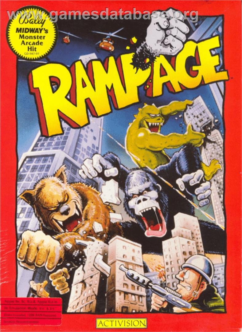 Rampage - Apple II - Artwork - Box