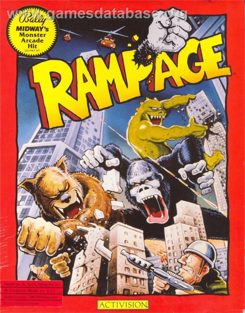 Rampage - Apple II - Artwork - Box