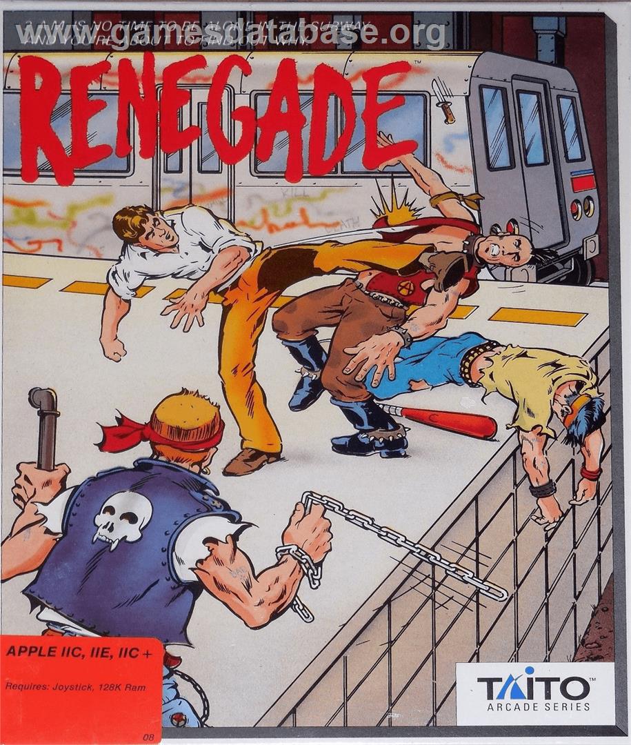Renegade - Apple II - Artwork - Box