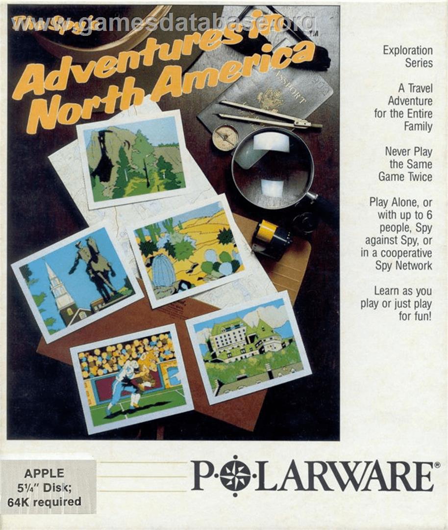 Spy's Adventures in North America - Apple II - Artwork - Box