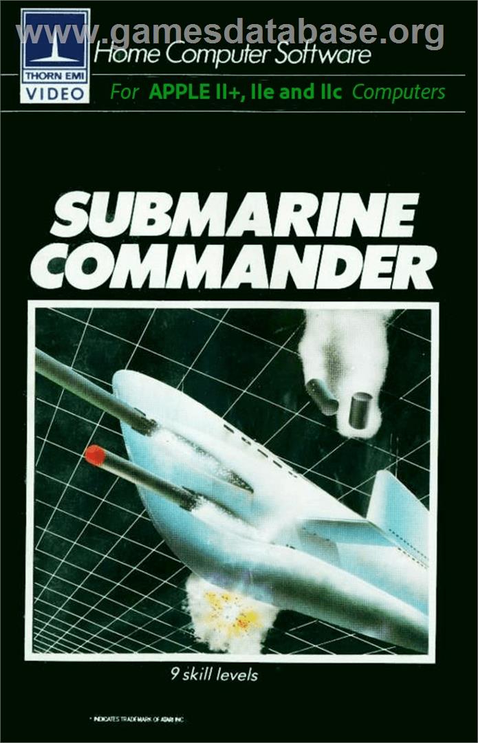 Submarine Commander - Apple II - Artwork - Box