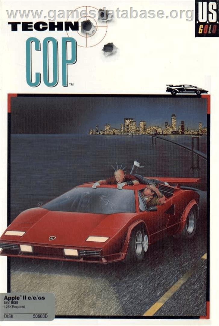 Techno Cop - Apple II - Artwork - Box