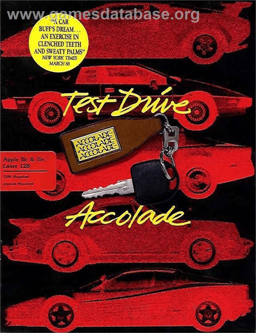 Test Drive - Apple II - Artwork - Box