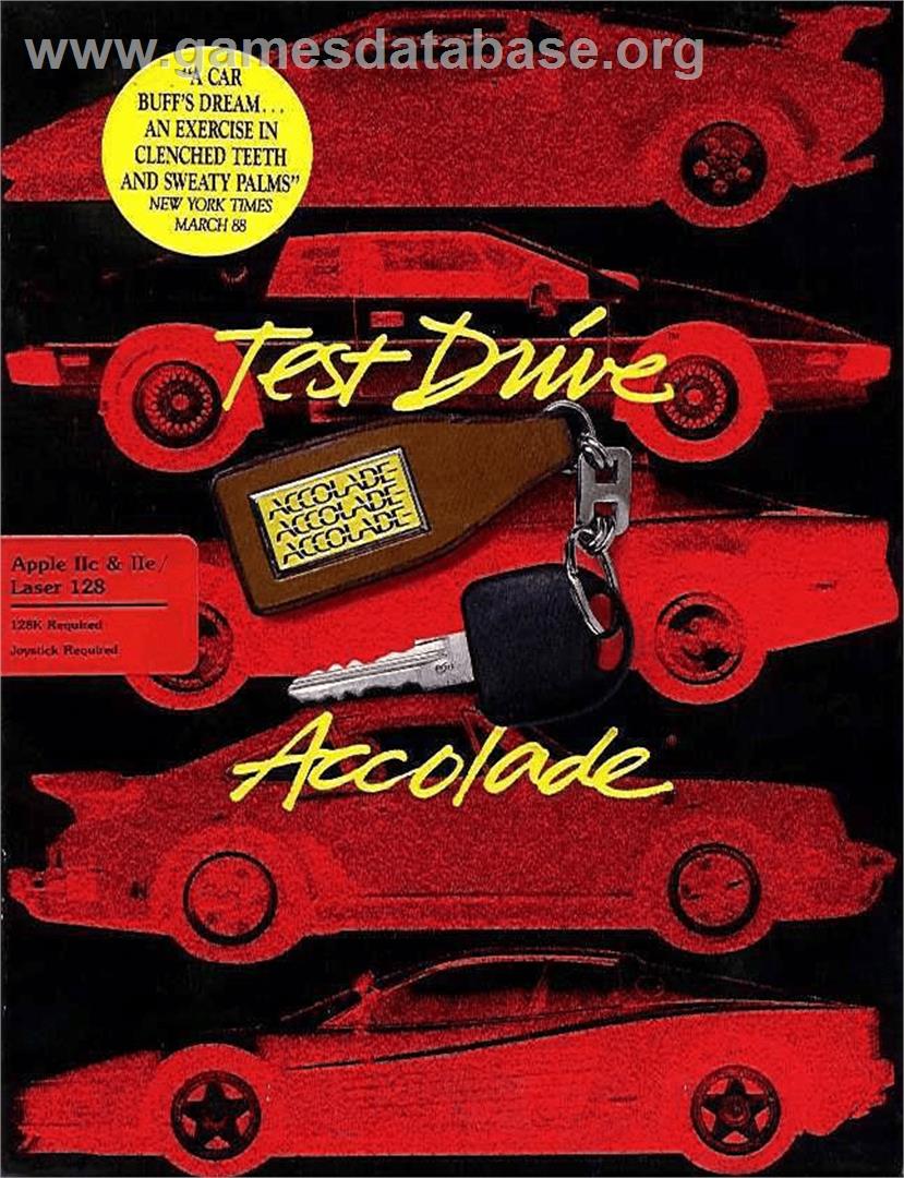 Test Drive - Apple II - Artwork - Box