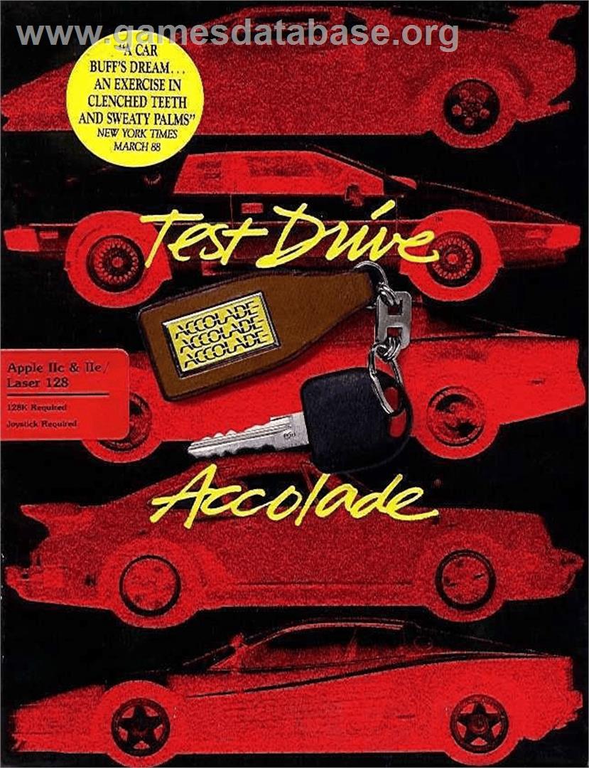 Test Drive - Apple II - Artwork - Box
