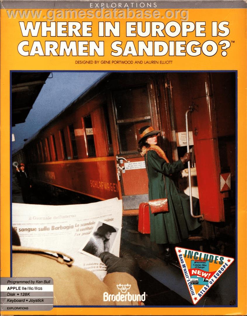 Where in Europe is Carmen Sandiego? - Apple II - Artwork - Box