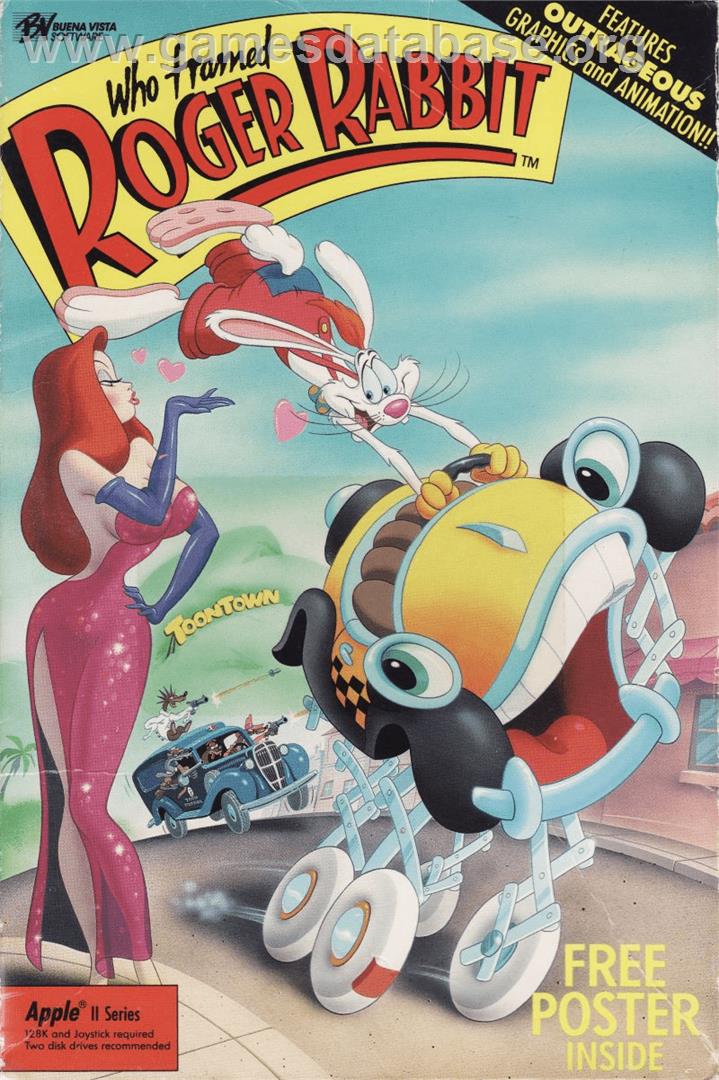 Who Framed Roger Rabbit - Apple II - Artwork - Box