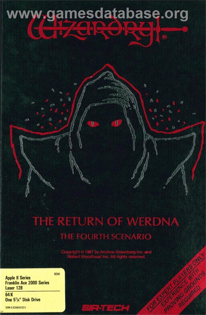 Wizardry - The Return of Werdna - The Fourth Scenario - Apple II - Artwork - Box