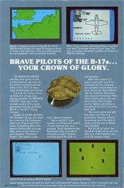 Box back cover for 50 Mission Crush on the Apple II.