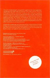 Box back cover for Bandits on the Apple II.