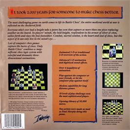 Box back cover for Battle Chess on the Apple II.