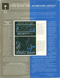 Box back cover for Battle of Shiloh on the Apple II.