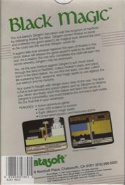 Box back cover for Black Magic on the Apple II.