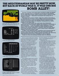 Box back cover for Bomb Alley on the Apple II.