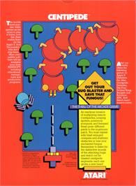 Box back cover for Centipede on the Apple II.