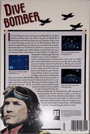 Box back cover for Dive Bomber on the Apple II.