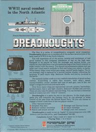 Box back cover for Dreadnoughts on the Apple II.