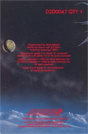 Box back cover for Gorgon on the Apple II.