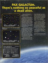 Box back cover for Imperium Galactum on the Apple II.