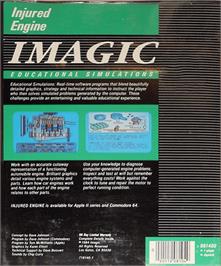 Box back cover for Injured Engine on the Apple II.