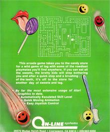 Box back cover for Jawbreaker on the Apple II.