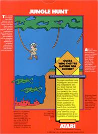 Box back cover for Jungle Hunt on the Apple II.