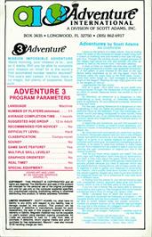Box back cover for Mission Impossible on the Apple II.
