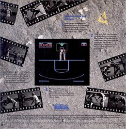 Box back cover for One-on-One on the Apple II.