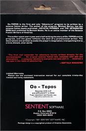 Box back cover for Oo-Topos on the Apple II.