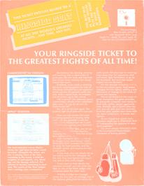 Box back cover for Ringside Seat on the Apple II.