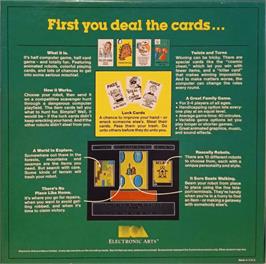 Box back cover for Robot Rascals on the Apple II.