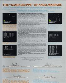 Box back cover for Warship on the Apple II.