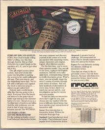 Box back cover for Witness on the Apple II.