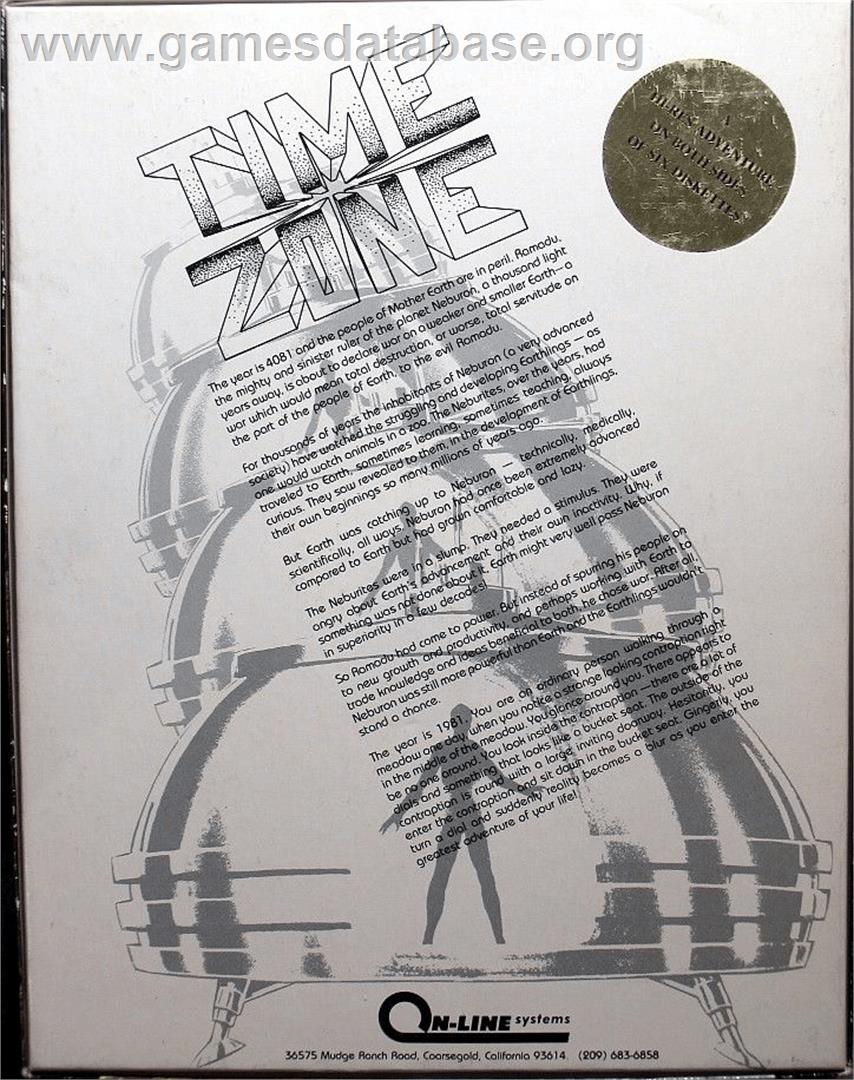 Crime Wave - Apple II - Artwork - Box Back